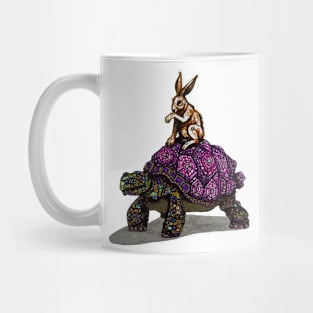 Wild hare vs tortoise Mug